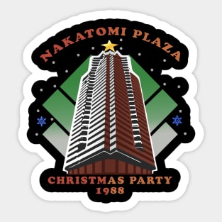 nakatomi christmas party Sticker